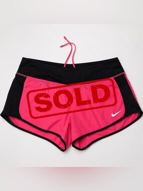 Nike Women's Athletic Shorts in Pink and Black
